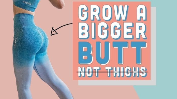 How To Grow A Bigger BUTT WITHOUT Growing Your Thighs | Rounder Booty