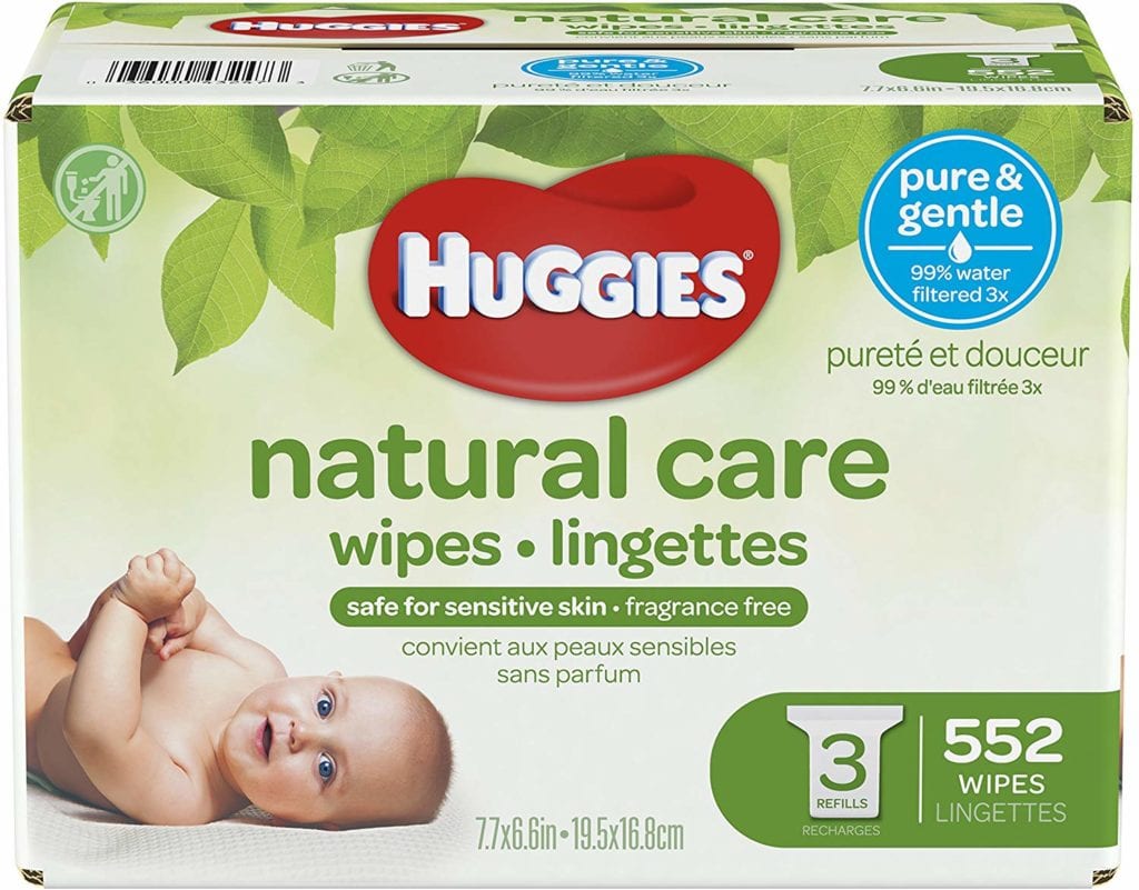 HUGGIES Natural Care Unscented Baby Wipes