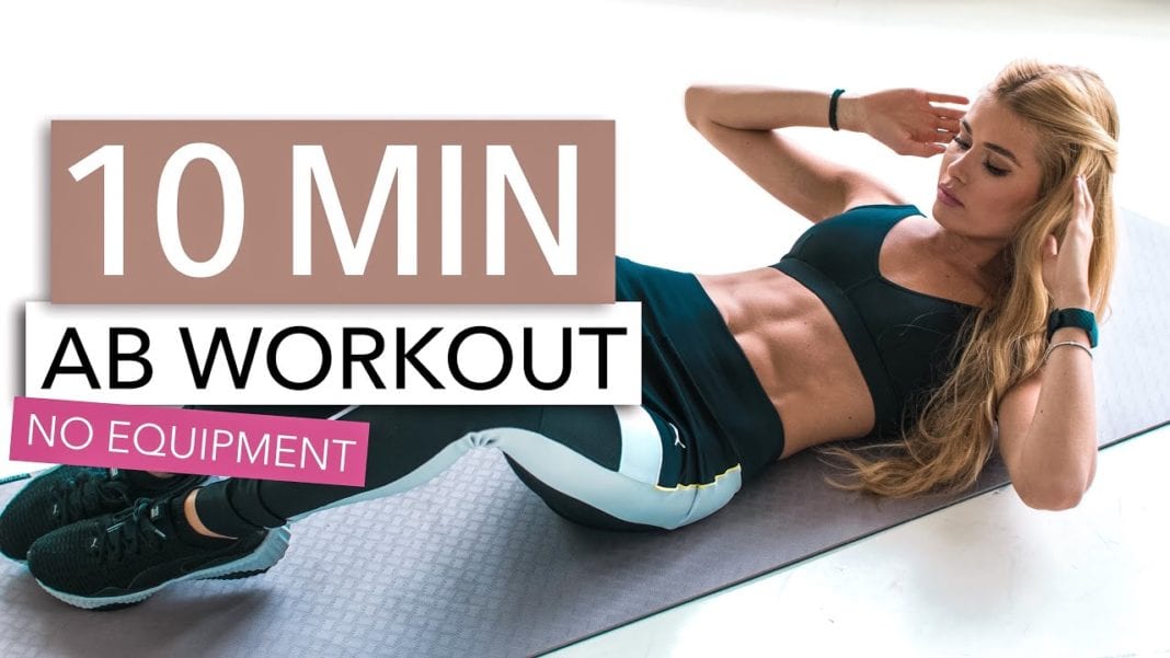 10 Minute AB Workout // No Equipment - Womens Fitness