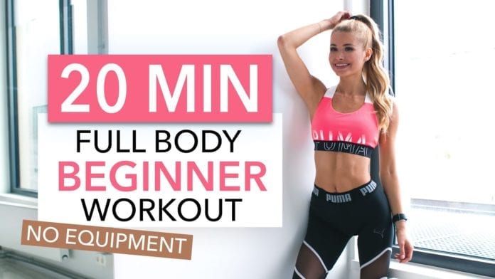 20 MIN FULL BODY WORKOUT - Beginner Version // No Equipment