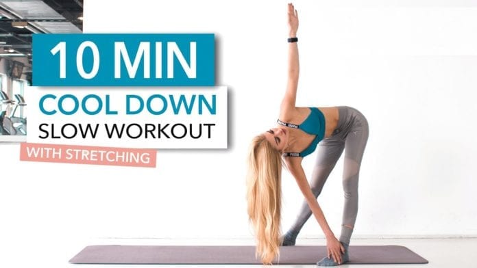 10 MINUTE COOL DOWN ROUTINE - slow workout, suitable for nighttime