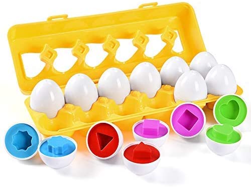 MAGIFIRE Matching Eggs Learning Toys Gift for Toddler 1 Year Old 