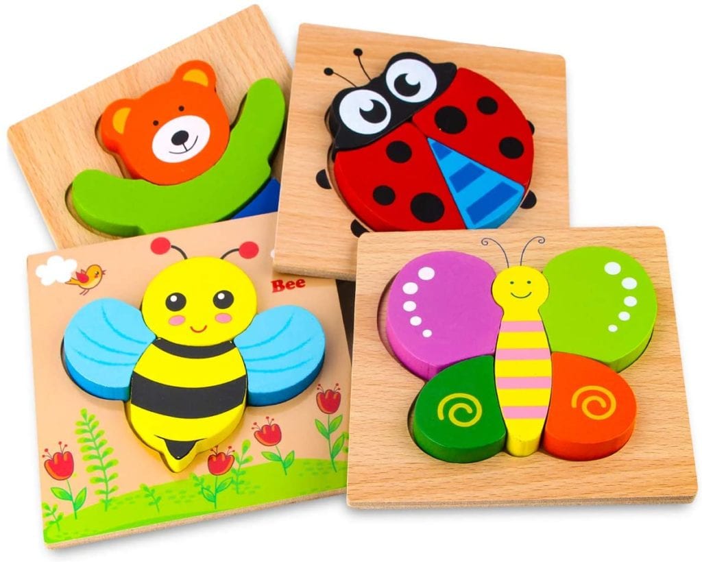 Wooden Animal Jigsaw Puzzles BEST TOYS FOR ONE YEAR OLDS