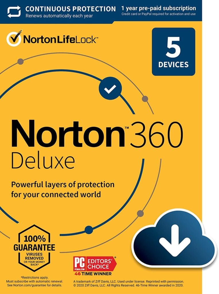 Norton 360 Deluxe – Antivirus software